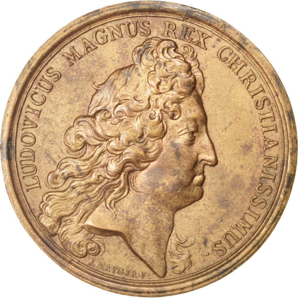 Frankreich, Medaille, Louis XIV, Conquêtes du Roi de 1643 à 1697, 1697