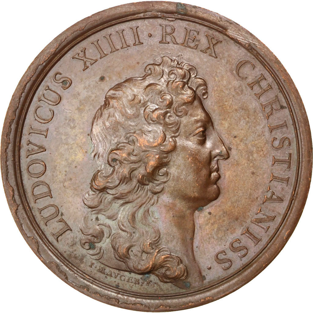 Frankreich, Medal, Louis XIV, Politics, Society, War, Mauger, VZ, Kupfer