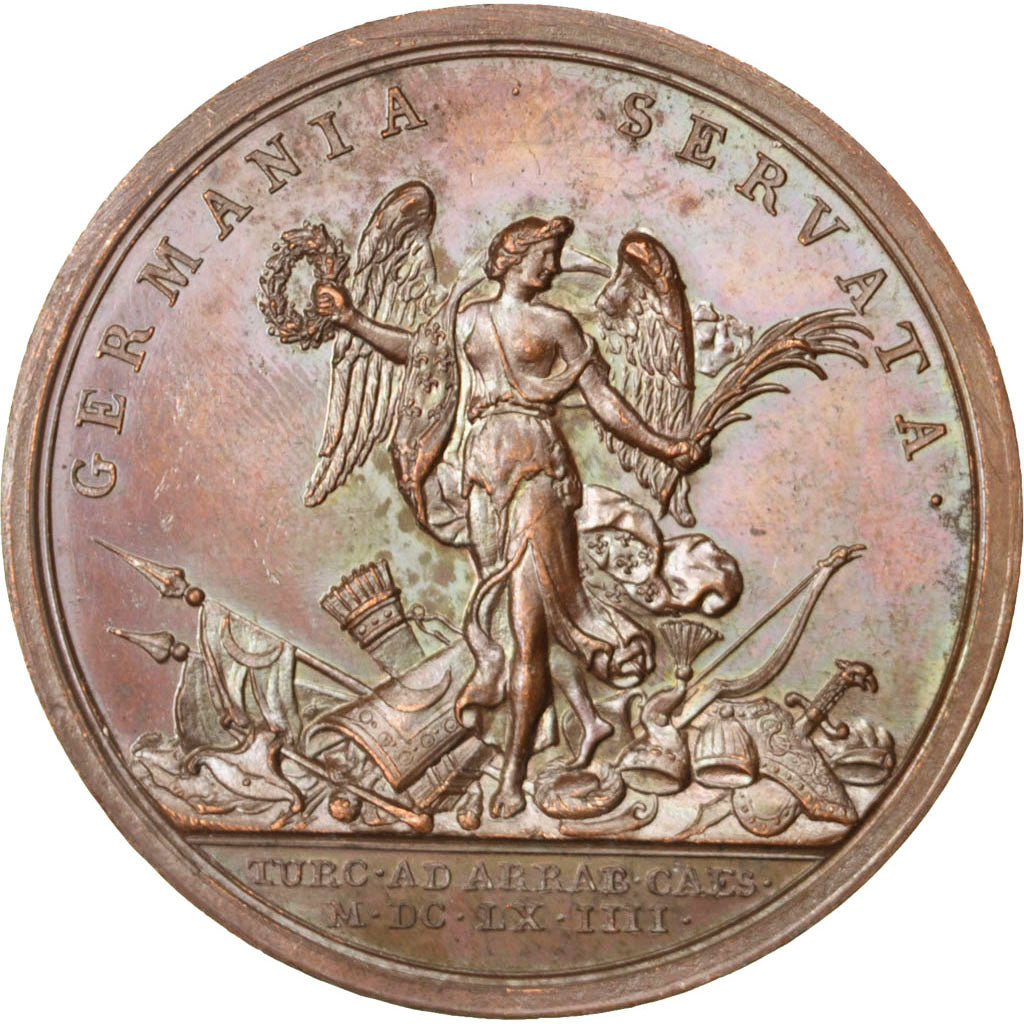 Frankreich, Medal, Louis XIV, Politics, Society, War, Mauger, VZ, Kupfer