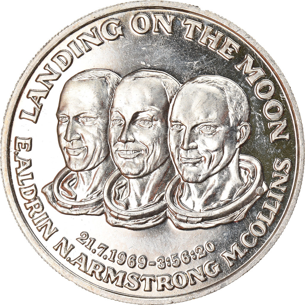 France, Medal, Landing on the Moon, N.Amstrong, Sciences & Technologies, MS(63)