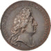 France, Medal, Louis XIV, Politics, Society, War, Mauger, AU(50-53), Tin