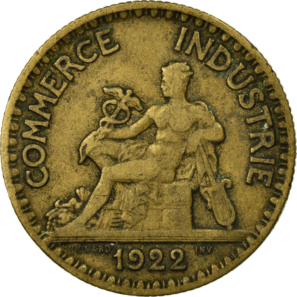 Coin, France, Chambre de commerce, 2 Francs, 1922, Paris, VF(20-25)
