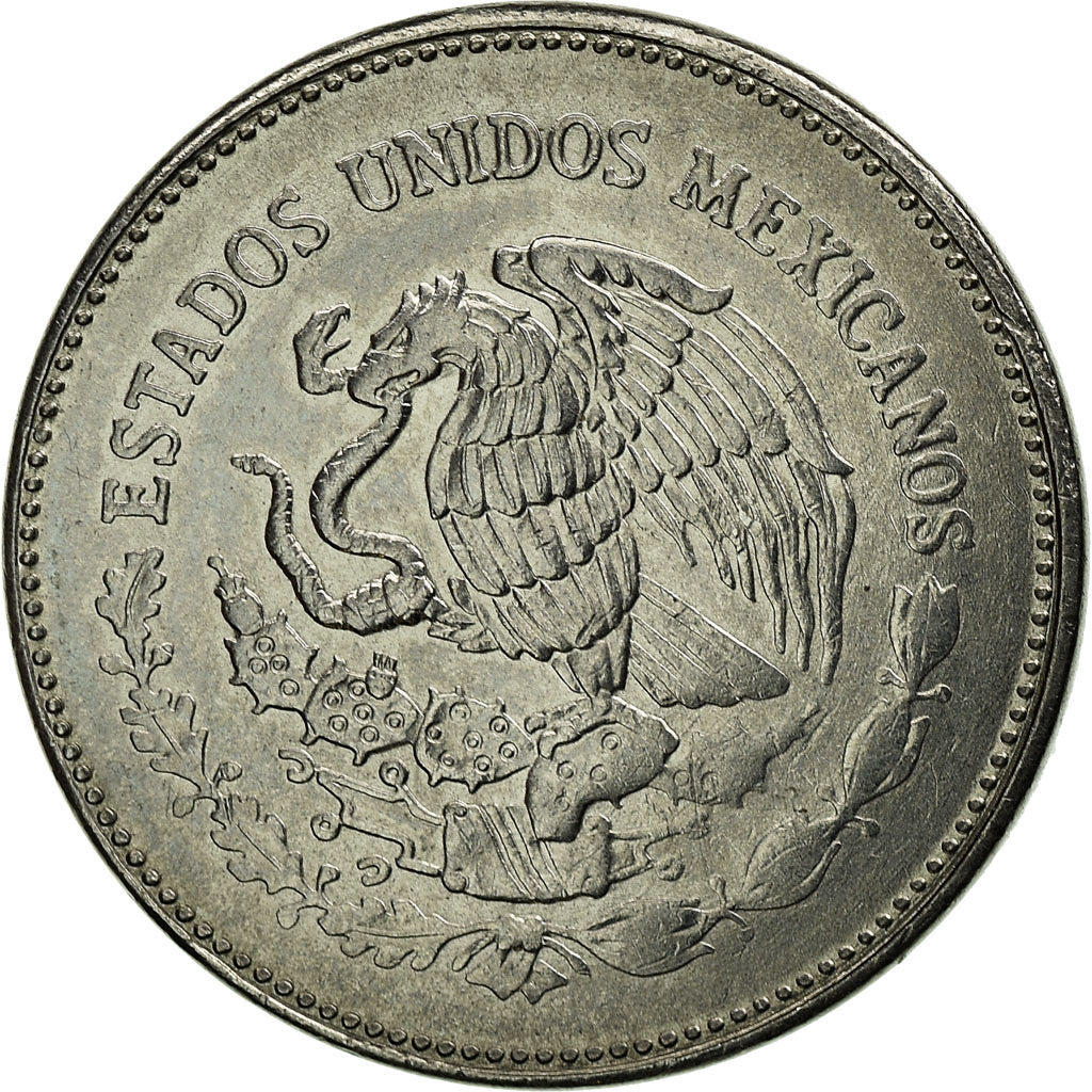 Coin, Mexico, 10 Pesos, 1988, Mexico City, EF(40-45), Stainless Steel, KM:512