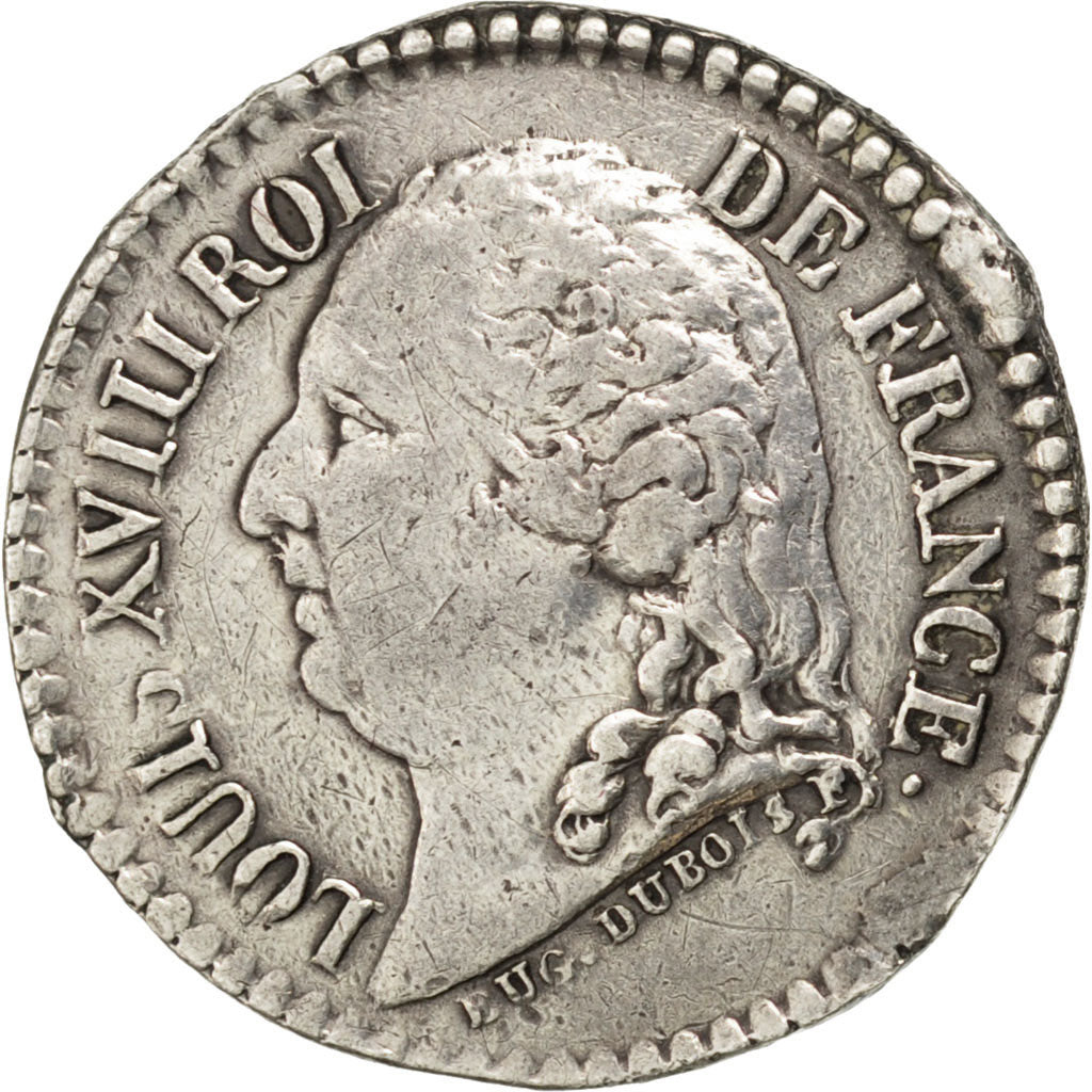 France, Medal, Louis XVIII, History, AU(55-58), Silver