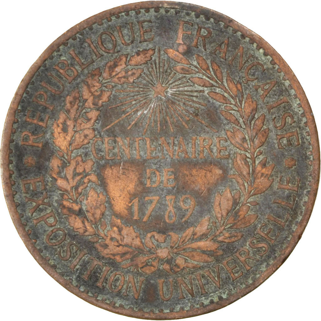 France, Medal, French Third Republic, Politics, Society, War, Barre, TB+, Cuivre