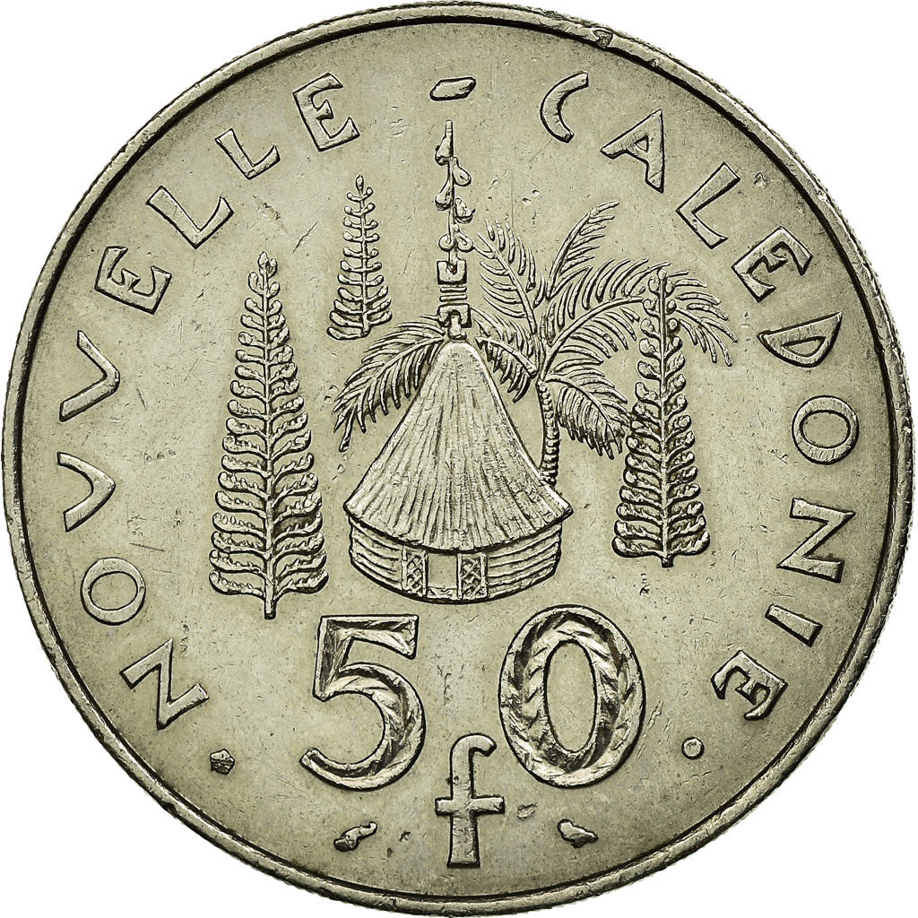 Coin, New Caledonia, 50 Francs, 1972, Paris, EF(40-45), Nickel, KM:13