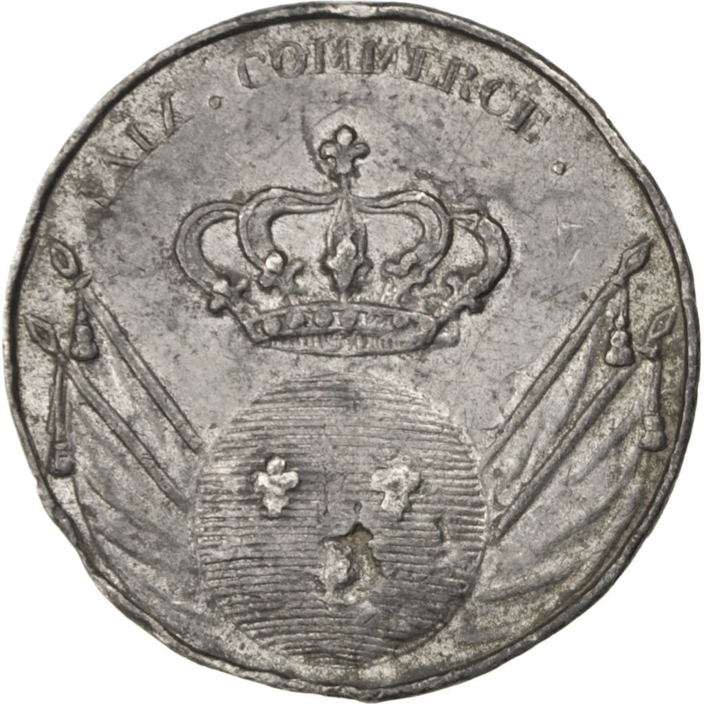 Frankreich, Medal, Louis XVIII, Politics, Society, War, SS+, Tin