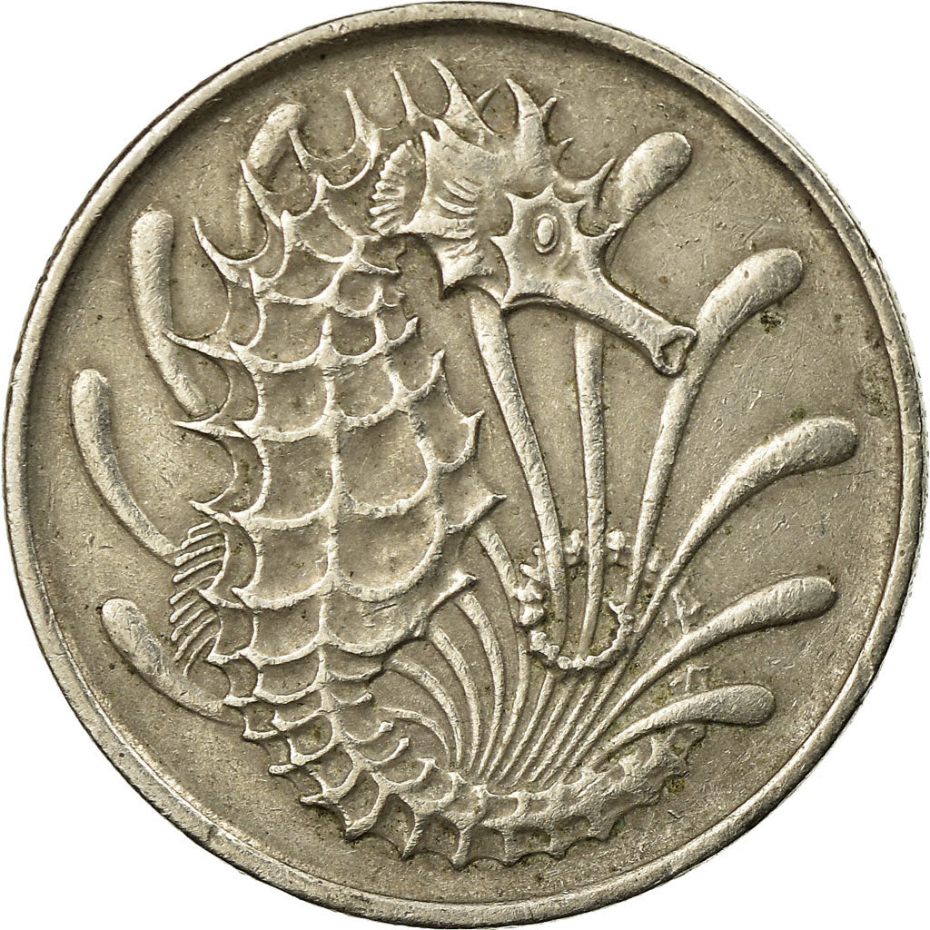 Coin, Singapore, 10 Cents, 1971, Singapore Mint, EF(40-45), Copper-nickel, KM:3
