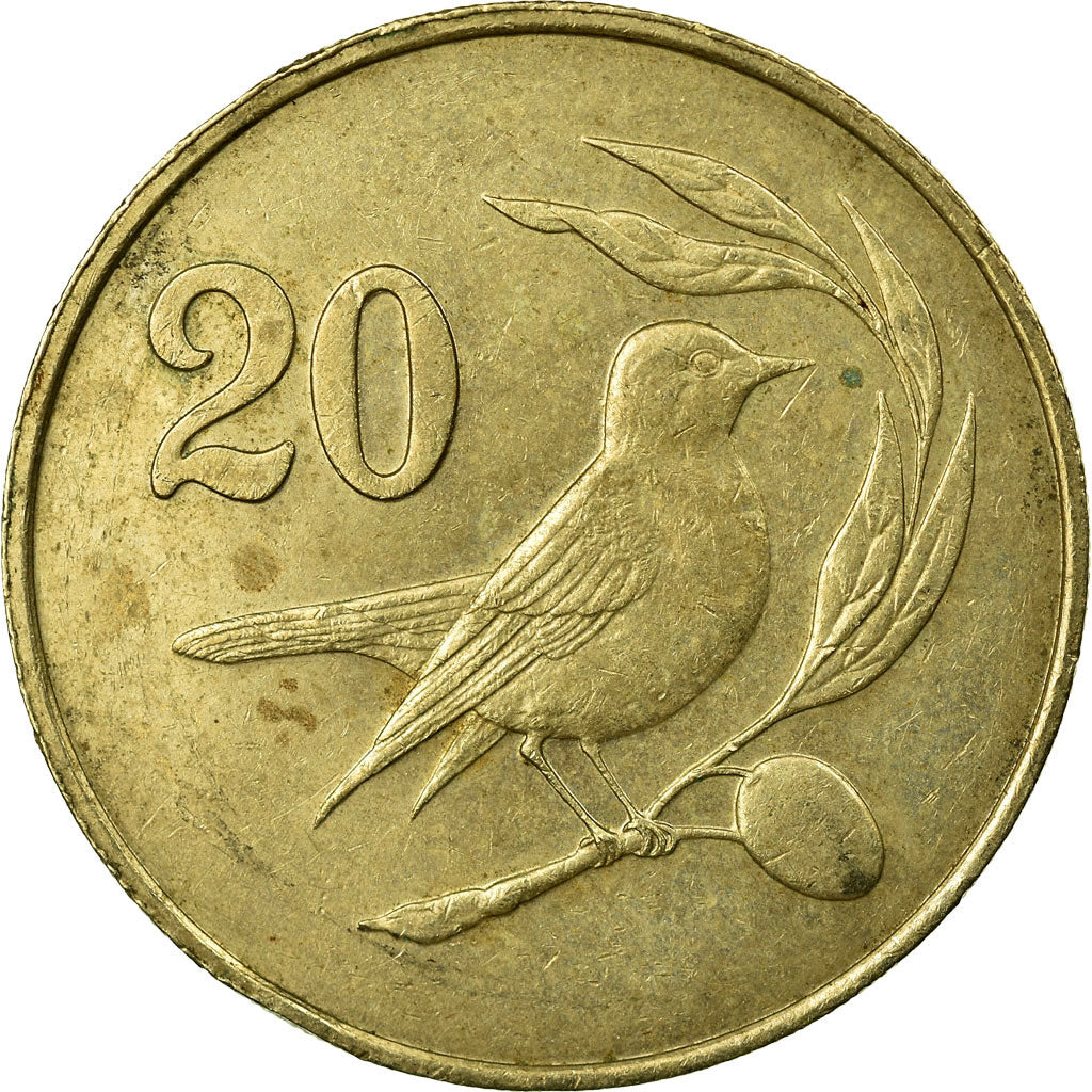 Münze, Zypern, 20 Cents, 1983, SS, Nickel-brass, KM:57.1