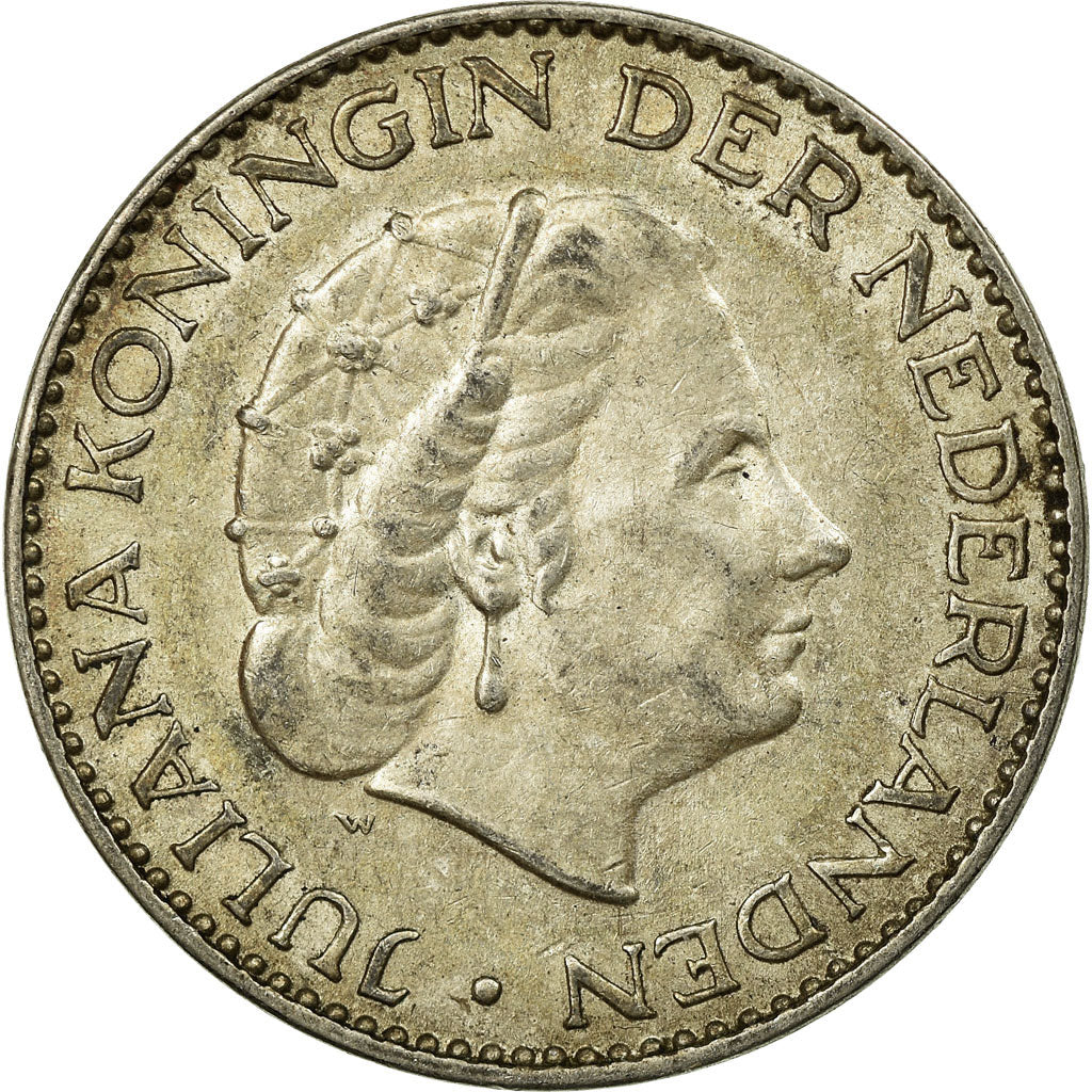 Moneta, Paesi Bassi, Juliana, Gulden, 1956, MB+, Argento, KM:184