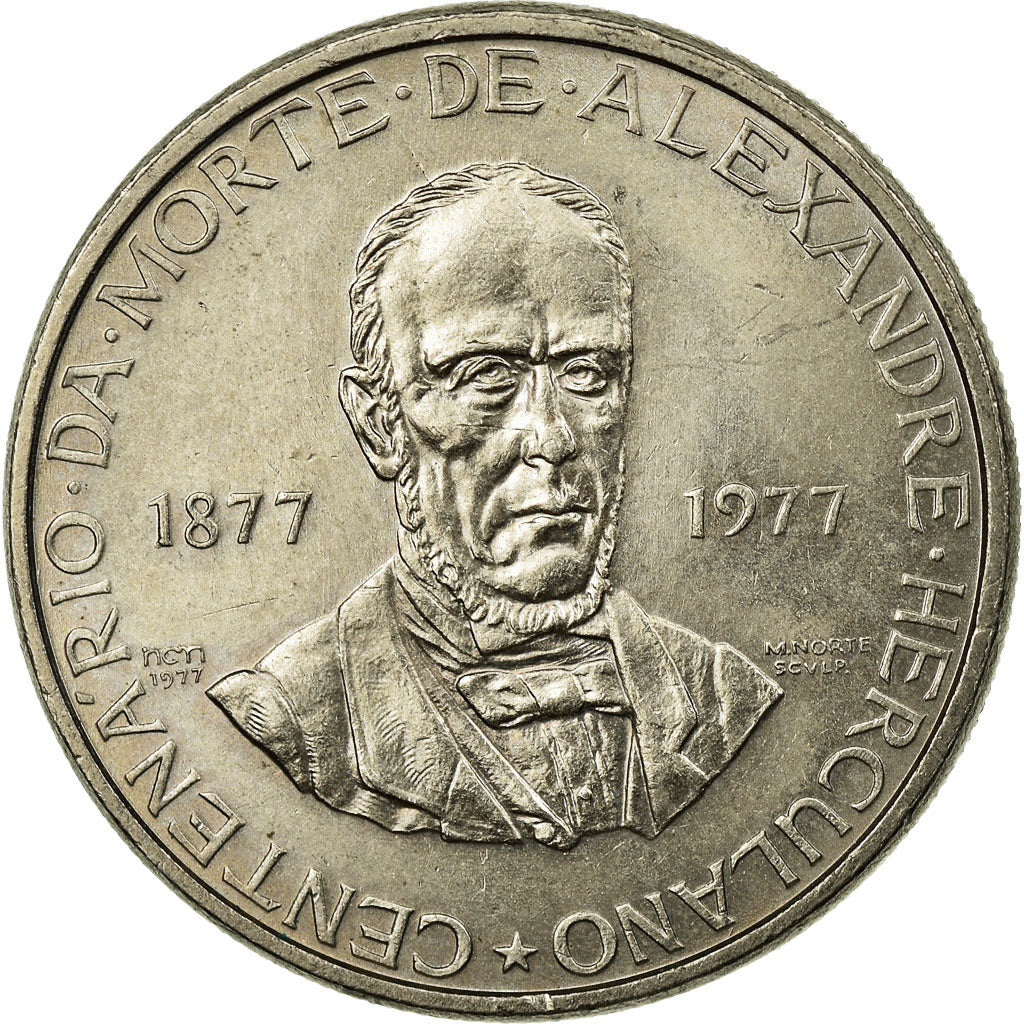 Moneda, Portugal, 5 Escudos, 1977, Lisbon, MBC, Cobre - níquel, KM:606