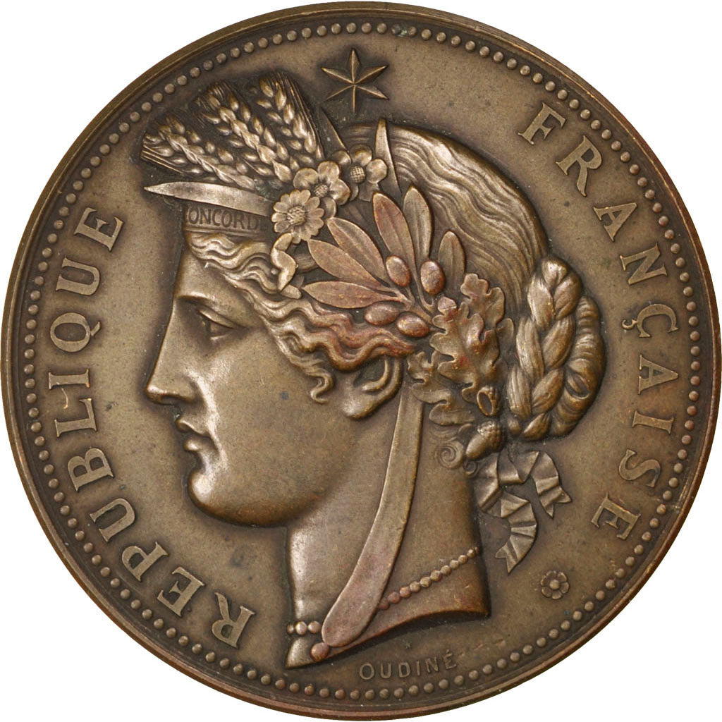 Frankreich, Medal, French Third Republic, Sciences & Technologies, Oudiné, VZ