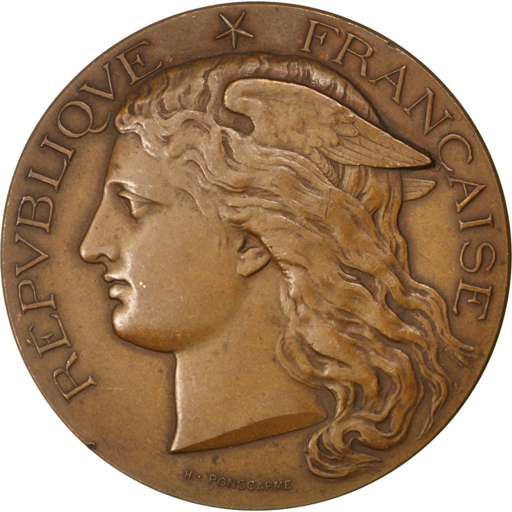Frankreich, Medal, French Third Republic, Business & industry, Ponscarme, SS+