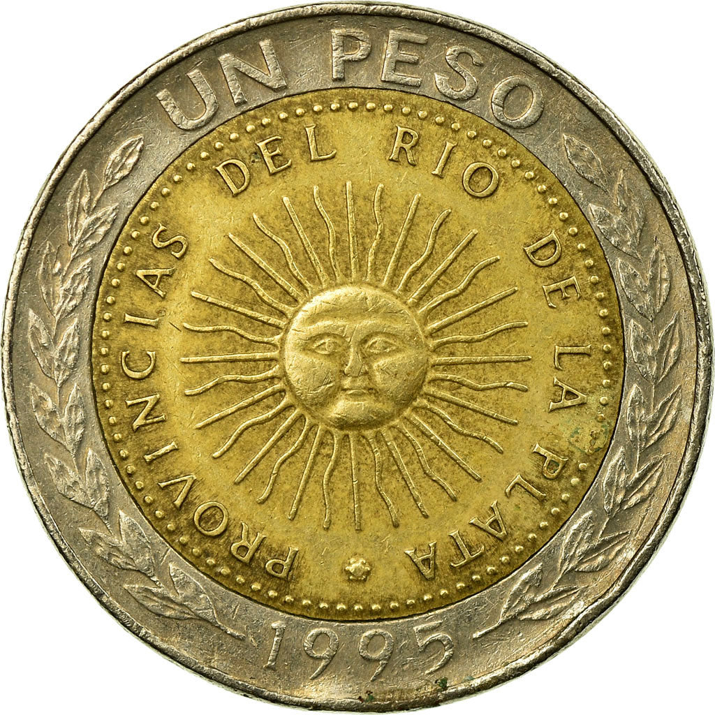 Monnaie, Argentine, Peso, 1995, TTB, Bi-Metallic, KM:112.3