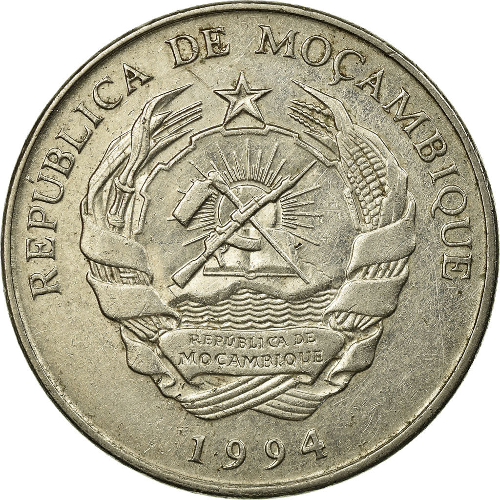 Moeda, Moçambique, 1000 Meticais, 1994, Royal Mint, EF(40-45), Aço Revestido a
