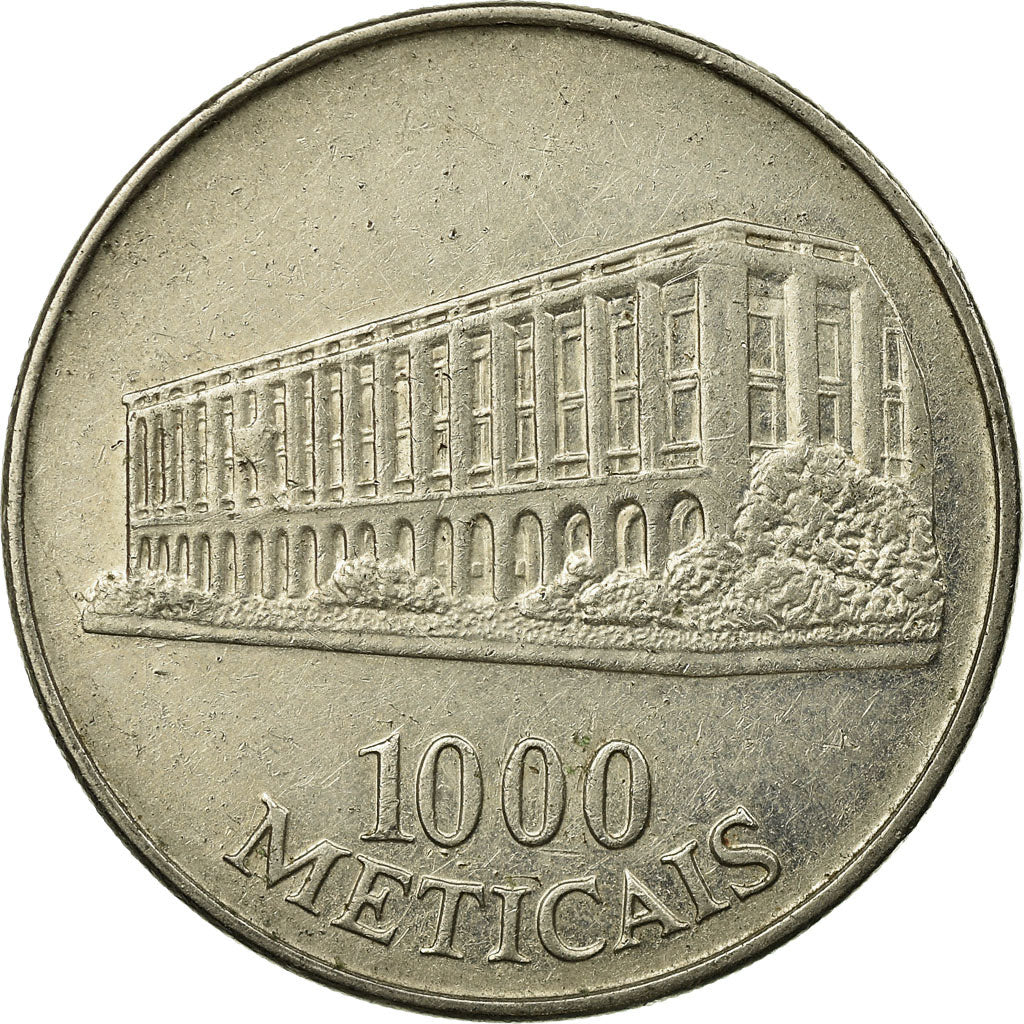 Moeda, Moçambique, 1000 Meticais, 1994, Royal Mint, EF(40-45), Aço Revestido a