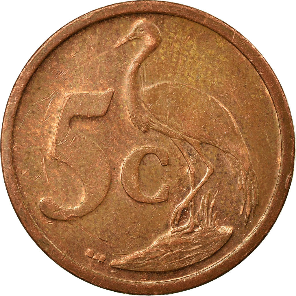 Monnaie, Afrique du Sud, 5 Cents, 2008, Pretoria, TB+, Copper Plated Steel