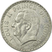 Moeda, Mónaco, Louis II, 5 Francs, 1945, Paris, EF(40-45), Alumínio, KM:122
