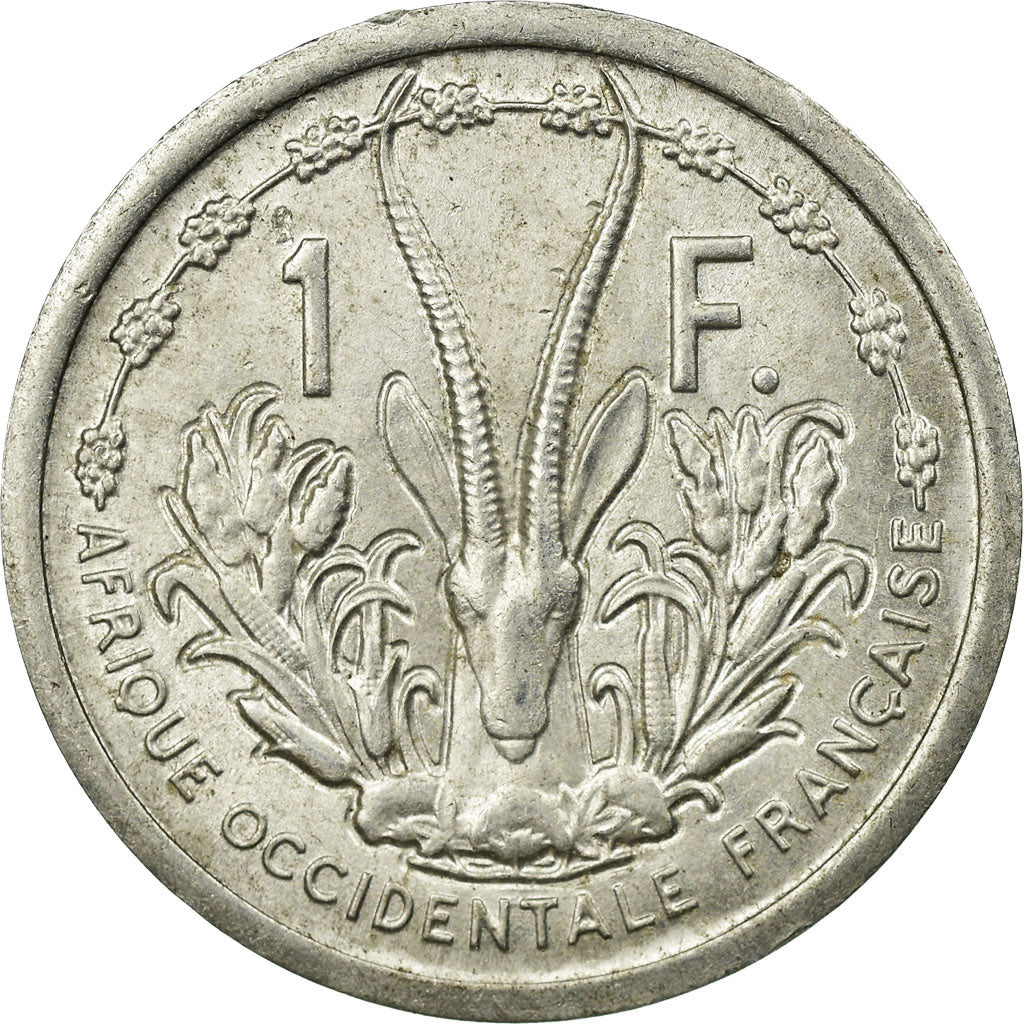 Coin, French West Africa, Franc, 1948, Paris, EF(40-45), Aluminum, KM:3
