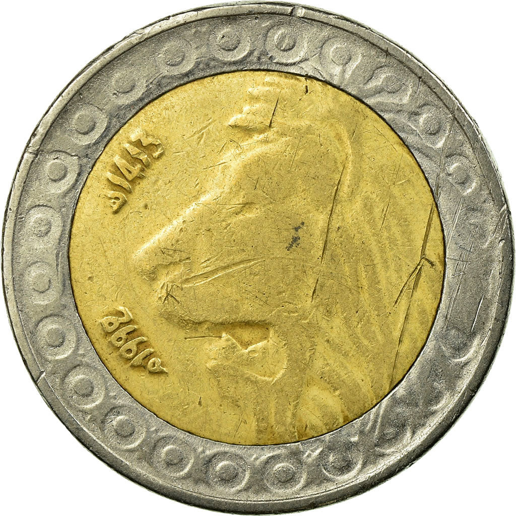 Monnaie, Algeria, 20 Dinars, 1992, Algiers, TB, Bi-Metallic, KM:125