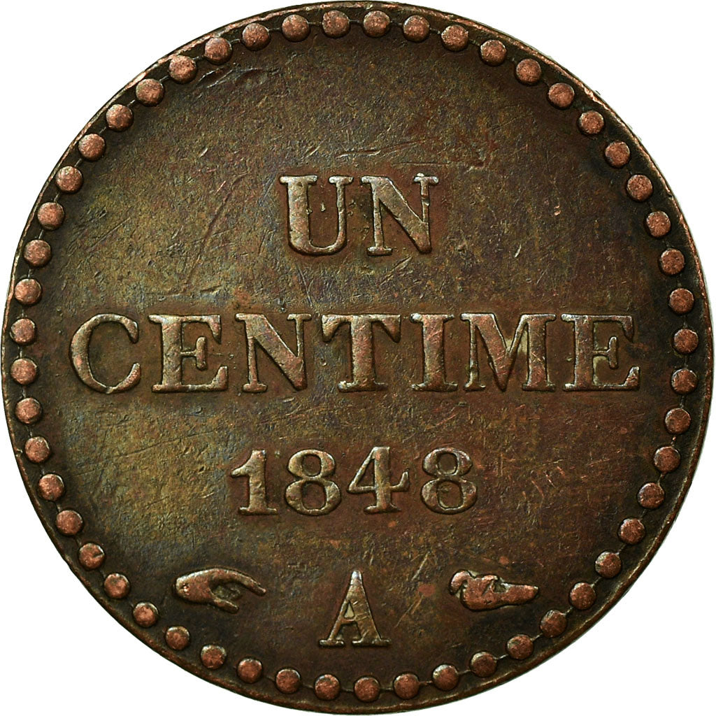 Monnaie, France, Dupré, Centime, 1848, Paris, TTB, Bronze, Gadoury:84, KM:754