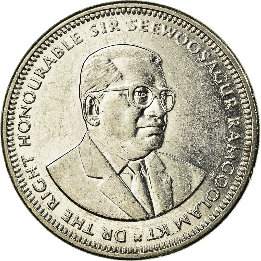 Moneda, Mauricio, Rupee, 2016, MBC, Níquel chapado en acero