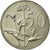 Coin, South Africa, 50 Cents, 1970, EF(40-45), Nickel, KM:87
