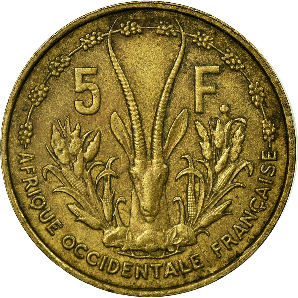 Moneta, Africa occidentale francese, 5 Francs, 1956, Paris, BB