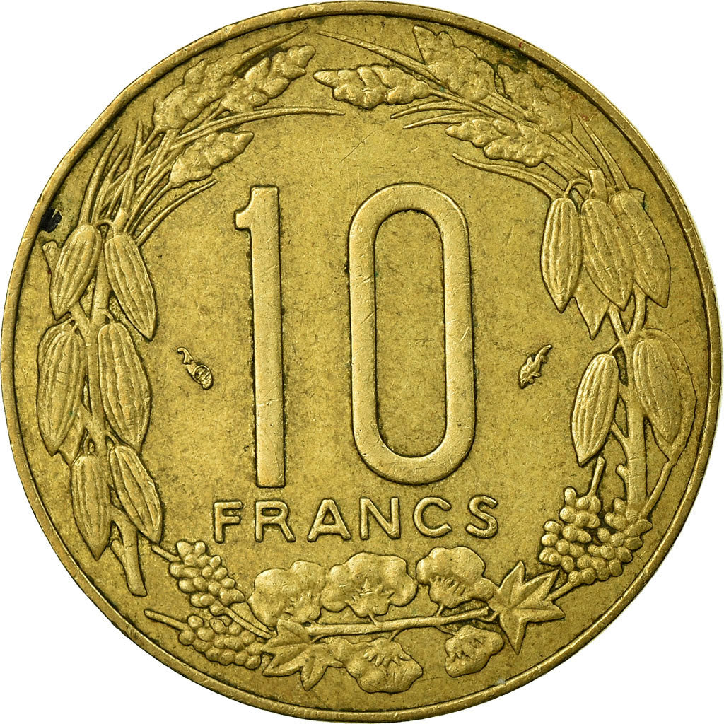 Coin, Central African States, 10 Francs, 1978, Paris, EF(40-45)