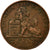Münze, Belgien, Leopold II, 2 Centimes, 1909, S+, Kupfer, KM:35.1
