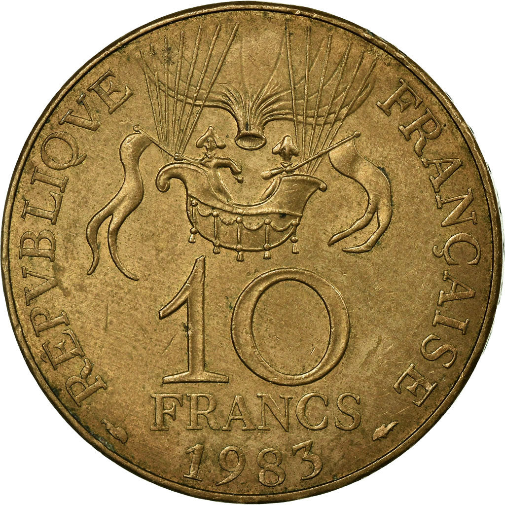 Münze, Frankreich, La conquête, 10 Francs, 1983, Paris, S+, Nickel-Bronze