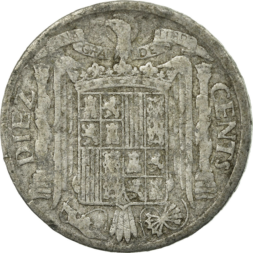 Moneta, Spagna, 10 Centimos, 1941, BB, Alluminio, KM:766