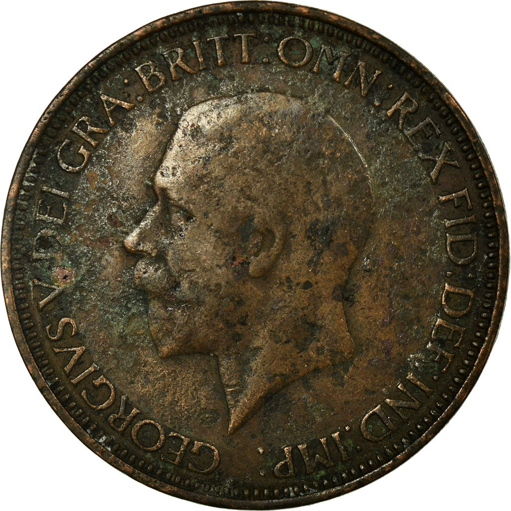 Moneta, Wielka Brytania, George V, 1/2 Penny, 1935, VF(20-25), Bronze, KM:837