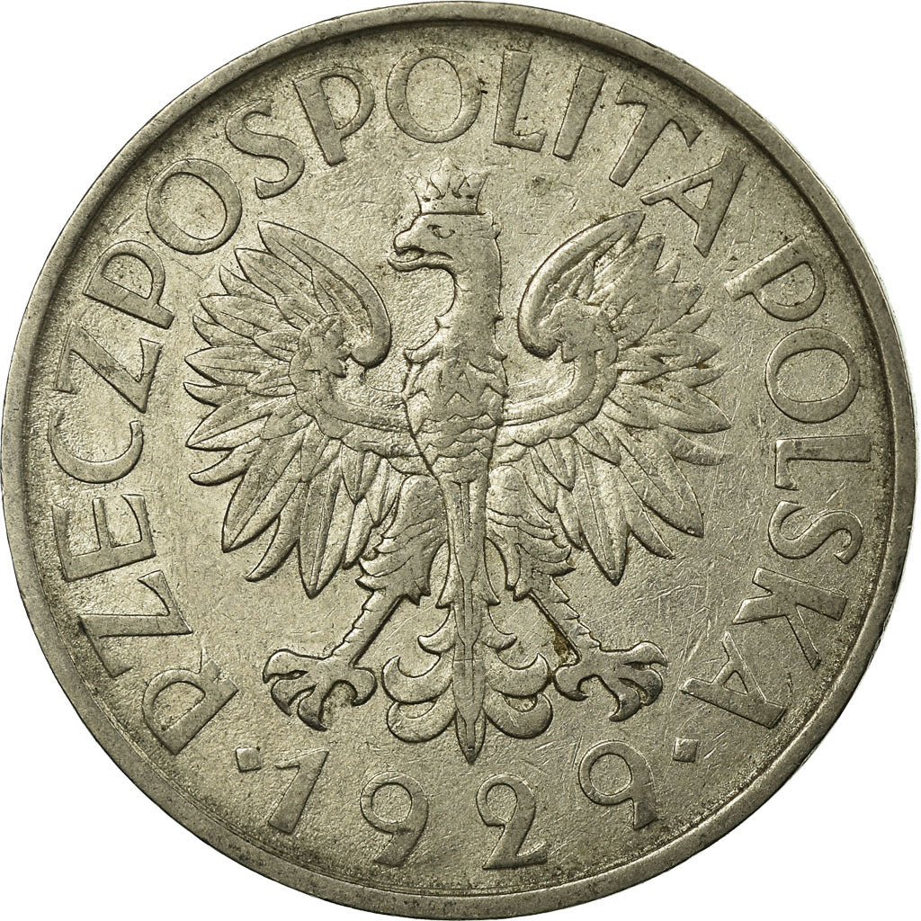 Coin, Poland, Zloty, 1929, Warsaw, VF(30-35), Nickel, KM:14