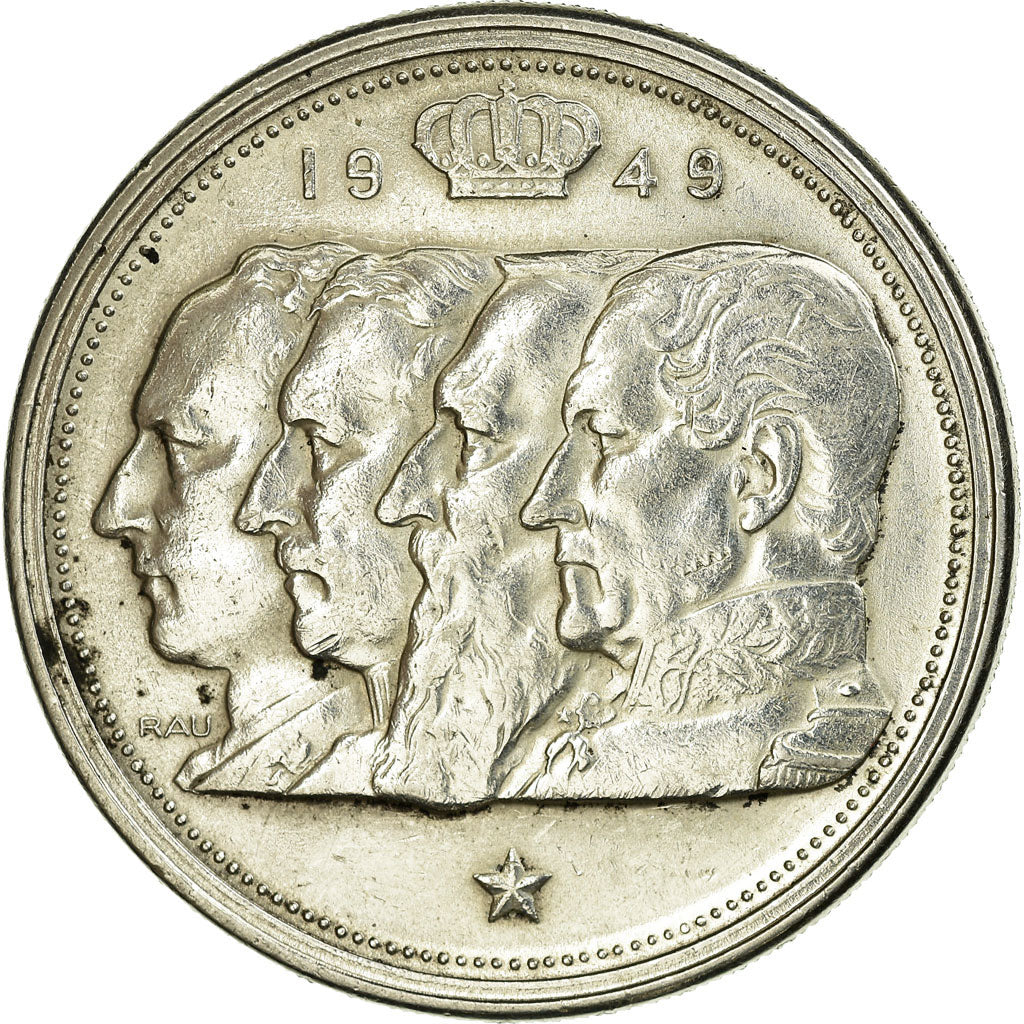 Coin, Belgium, 100 Francs, 100 Frank, 1949, EF(40-45), Silver, KM:139.1