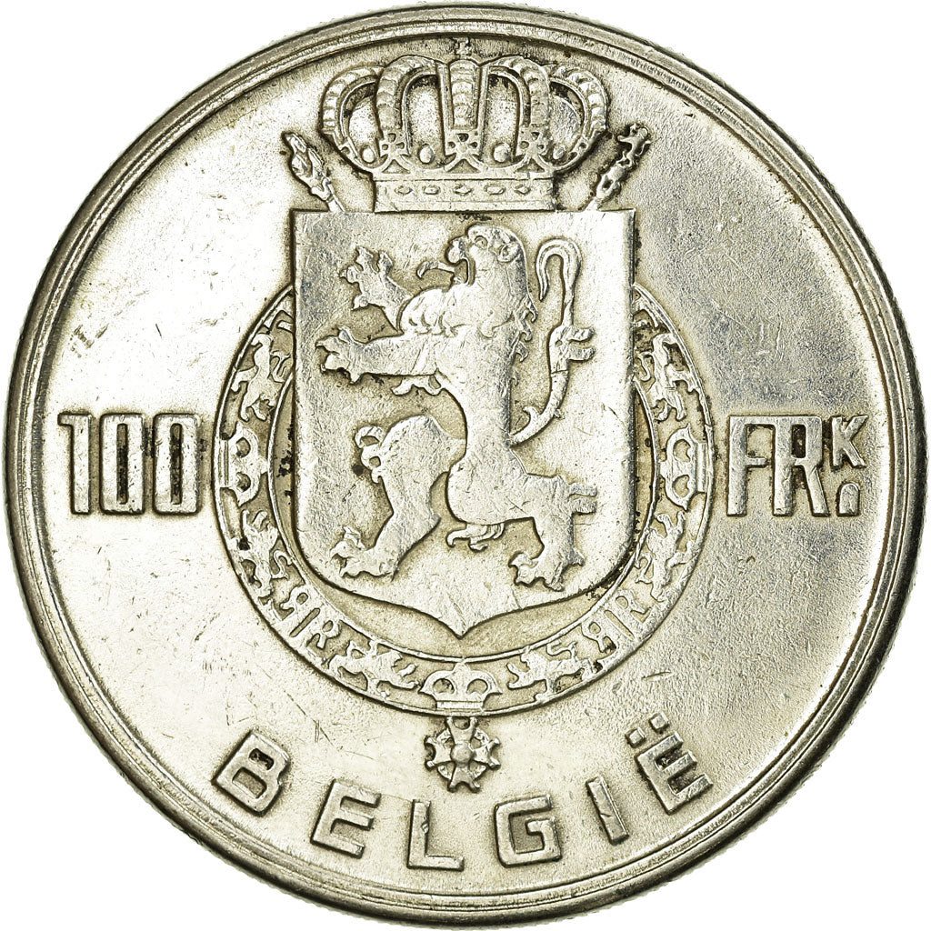 Coin, Belgium, 100 Francs, 100 Frank, 1949, EF(40-45), Silver, KM:139.1