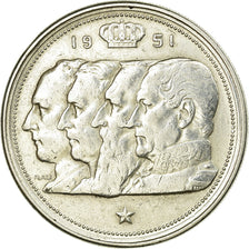 Munten, België, 100 Francs, 100 Frank, 1951, ZF, Zilver, KM:139.1