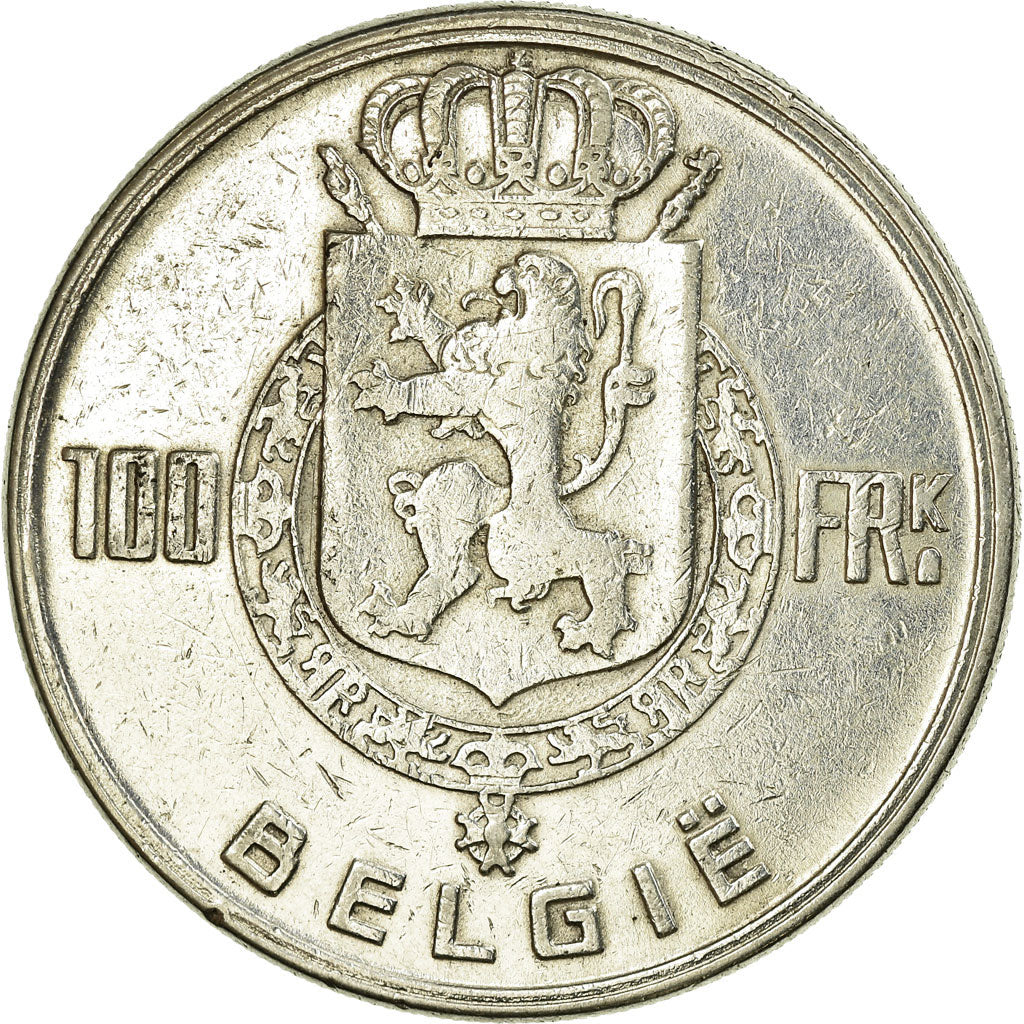 Munten, België, 100 Francs, 100 Frank, 1951, ZF, Zilver, KM:139.1