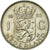 Munten, Nederland, Juliana, Gulden, 1955, ZF, Zilver, KM:184
