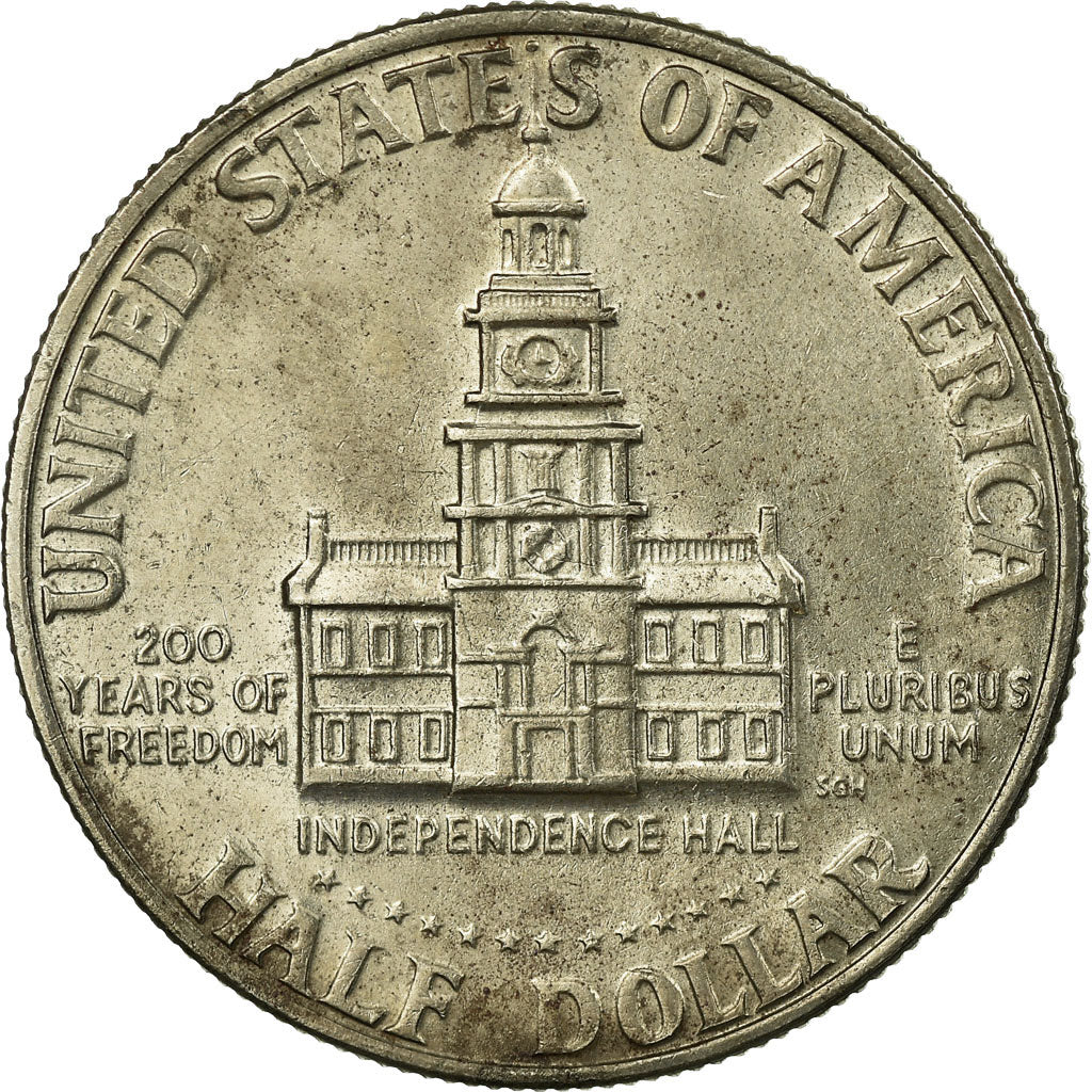 Coin, United States, Kennedy Half Dollar, Half Dollar, 1976, U.S. Mint
