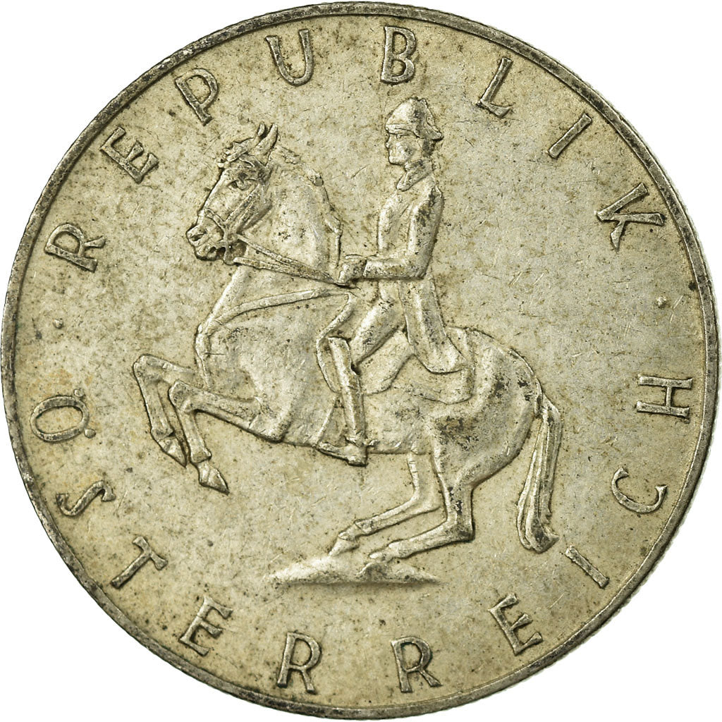 Munten, Oostenrijk, 5 Schilling, 1961, FR+, Zilver, KM:2889
