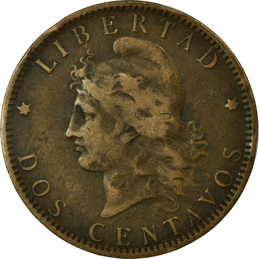 Monnaie, Argentine, 2 Centavos, 1891, TB+, Bronze, KM:33