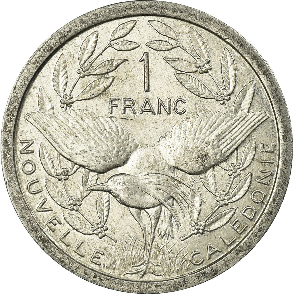 Coin, New Caledonia, Franc, 1991, Paris, EF(40-45), Aluminum, KM:10