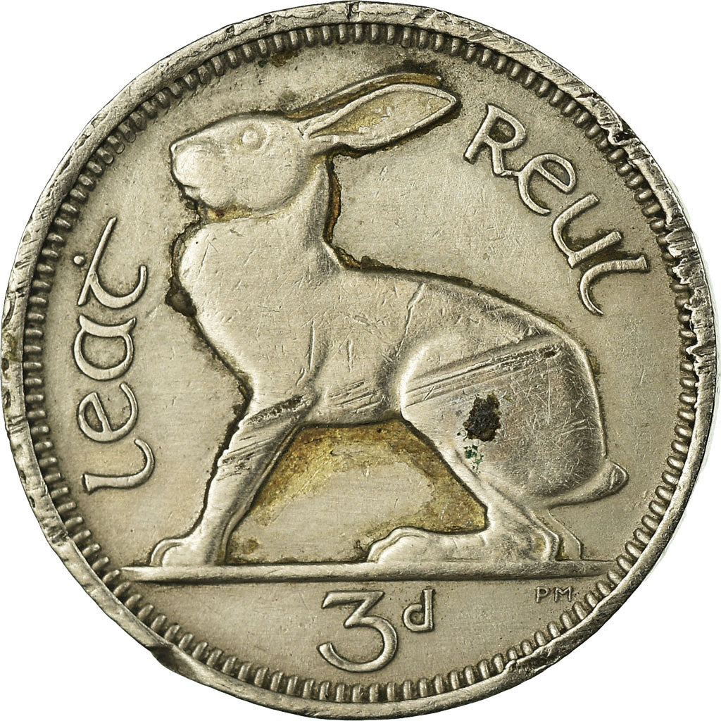Coin, IRELAND REPUBLIC, 3 Pence, 1962, VF(30-35), Copper-nickel, KM:12a