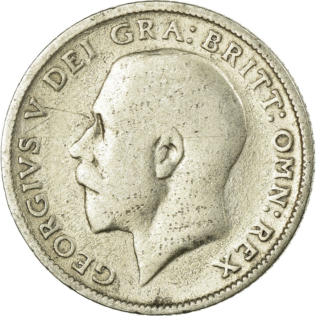 Coin, Great Britain, George V, 6 Pence, 1924, VF(30-35), Silver, KM:815a.1