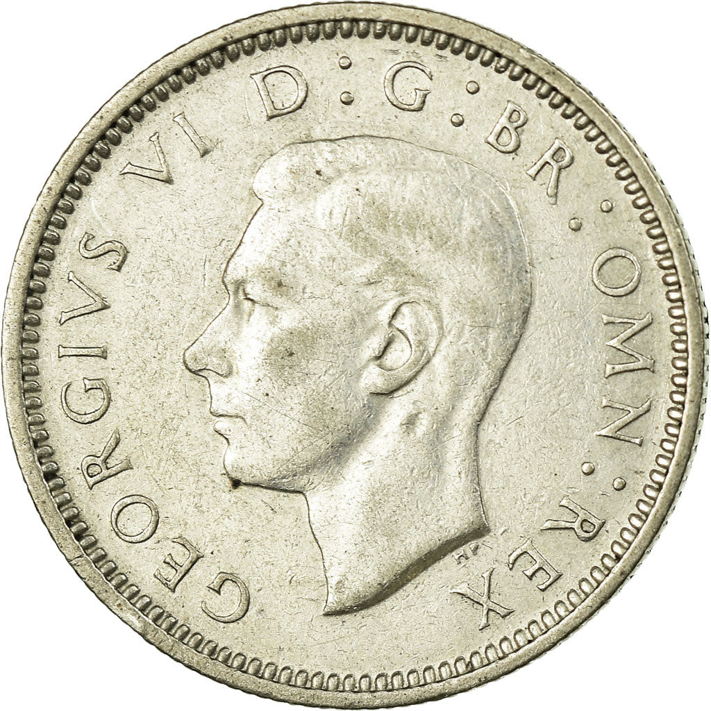Coin, Great Britain, George VI, 6 Pence, 1939, EF(40-45), Silver, KM:852