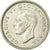 Moneda, Gran Bretaña, George VI, 6 Pence, 1939, MBC, Plata, KM:852
