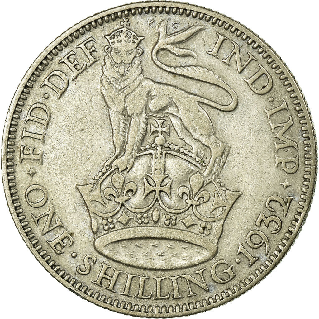 Coin, Great Britain, George V, Shilling, 1932, VF(30-35), Silver, KM:833