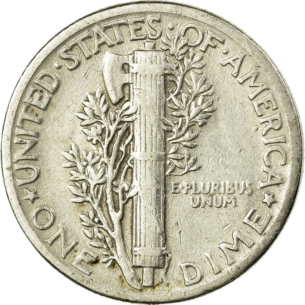Moneta, Stati Uniti, Mercury Dime, Dime, 1943, U.S. Mint, Philadelphia, MB+