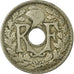 Moneta, Francja, Lindauer, 25 Centimes, 1919, VF(30-35), Miedź-Nikiel, KM:867a